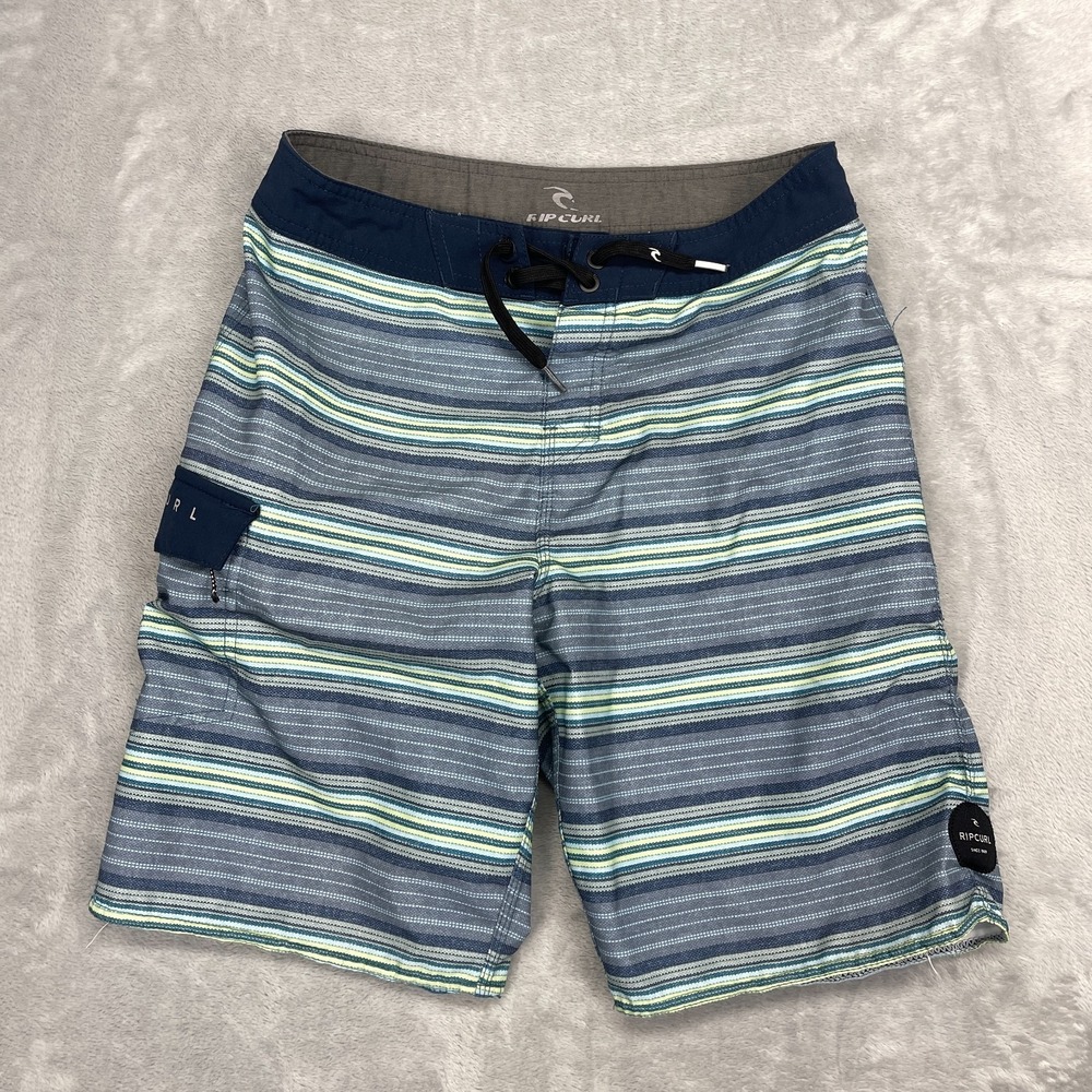 RIP‎ CURL Shorts Mens 28 Multi Striped Board Surf Surfing Water Polo Swimwear